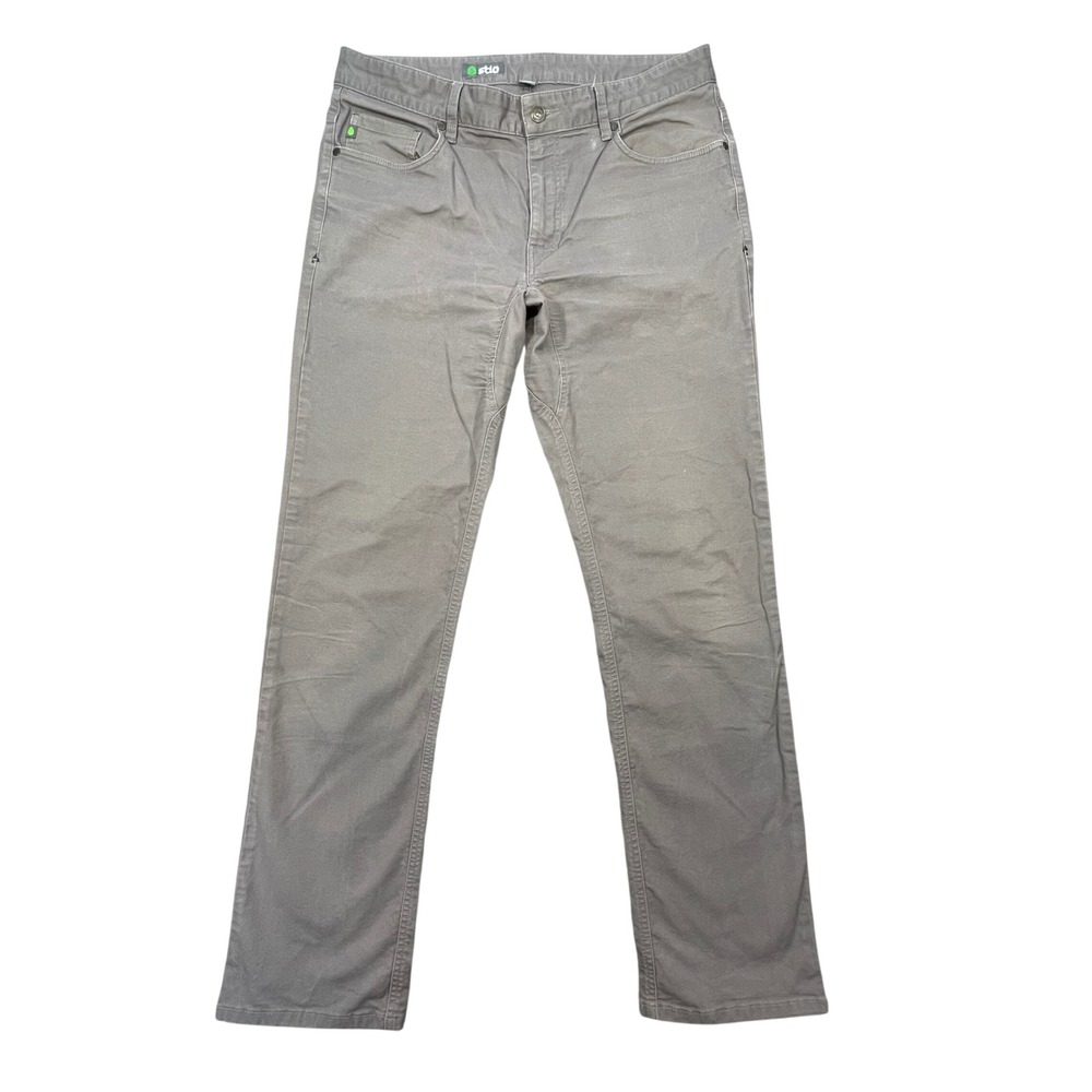Stio Grey Rivet Canvas Stretch Outdoor Pants Men 34L